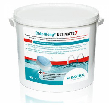 Chlorilong Ultimate7-Tabletten 300g - 4,8kg-Dose